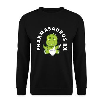 Pharmacist Pharmacist Pharmacy Gift - Unisex Sweatshirt - black - Front - Alina (178cm) & Michal (187cm)