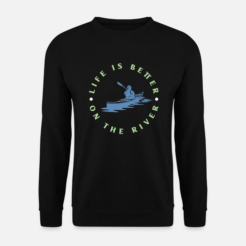 Kajak - Unisex Pullover - Schwarz