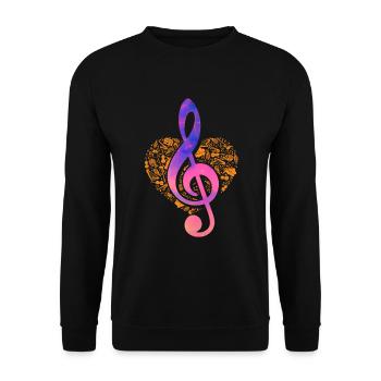 Music Musicians Singing Singer Singer Musician - Unisex Sweatshirt - black - Front - Alina (178cm) & Michal (187cm)