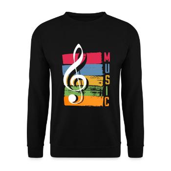 Music Musicians Singing Singer Singer Musician - Unisex Sweatshirt - black - Front - Alina (178cm) & Michal (187cm)