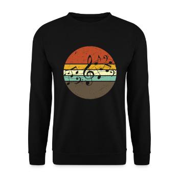 Music Musicians Singing Singer Singer Musician - Unisex Sweatshirt - black - Front - Alina (178cm) & Michal (187cm)
