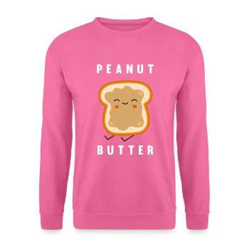 Pâte d’arachide - Sweat-shirt Unisexe - rose - Devant