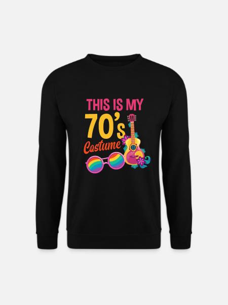 70s Party Outfit Costume 70s Party - Unisex Sweatshirt - black
