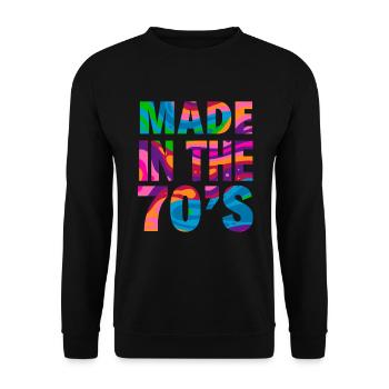 Costume de fête des années 70s Naissance - Sweat-shirt Unisexe - noir - Devant - Alina (178cm) & Michal (187cm)