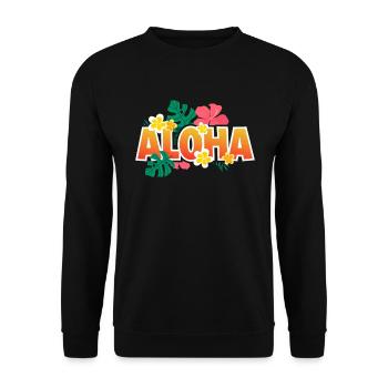 Hawaii Vacation Hawaii Surfing Surfer - Unisex Sweatshirt - black - Front - Alina (178cm) & Michal (187cm)