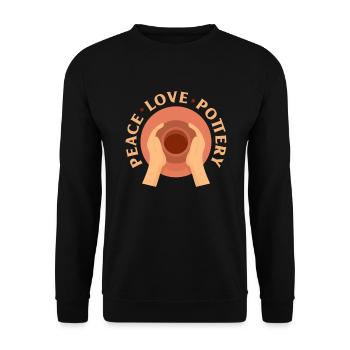 Poterie Poterie Poterie Poterie Poterie Poterie Poterie Poterie Poterie - Sweat-shirt Unisexe - noir - Devant - Alina (178cm) & Michal (187cm)