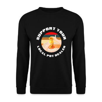 Poterie Poterie Poterie Poterie Poterie Poterie Poterie Poterie Poterie - Sweat-shirt Unisexe - noir - Devant - Alina (178cm) & Michal (187cm)