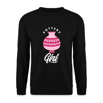 Poterie Poterie Poterie Poterie Fille - Sweat-shirt Unisexe - noir - Devant - Alina (178cm) & Michal (187cm)