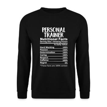 Entraîneur personnel Gymspiration Hero Spécialiste - Sweat-shirt Unisexe - noir - Devant - Alina (178cm) & Michal (187cm)