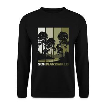 Schwarzwald - Unisex Pullover - Schwarz - Vorne - Alina (178cm) & Michal (187cm)