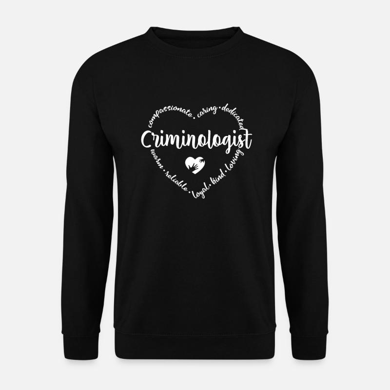 Criminologist Heart - Unisex Sweatshirt - black