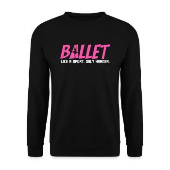 Danseur de ballet Le ballet comme un sport - Sweat-shirt Unisexe - noir - Devant - Alina (178cm) & Michal (187cm)