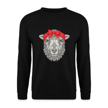 Sheep Sheep - Unisex Sweatshirt - black - Front - Alina (178cm) & Michal (187cm)