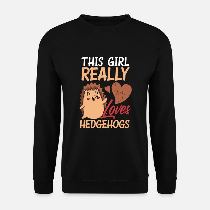 Hedgehog Hedgehog Hedgehog - Unisex Sweatshirt - black