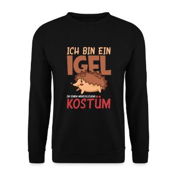 Je suis un hérisson drôle de cadeau de hérisson - Sweat-shirt Unisexe - noir - Devant - Alina (178cm) & Michal (187cm)