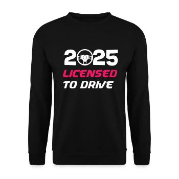 Cadeau de permis de conduire réussi - Sweat-shirt Unisexe - noir - Devant - Alina (178cm) & Michal (187cm)