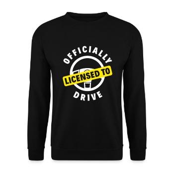 Cadeau de permis de conduire réussi - Sweat-shirt Unisexe - noir - Devant - Alina (178cm) & Michal (187cm)