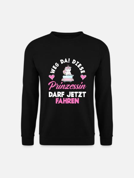 Diese Prinzessin Darf Jetzt Fahren Führerschein - Unisex Pullover - Schwarz