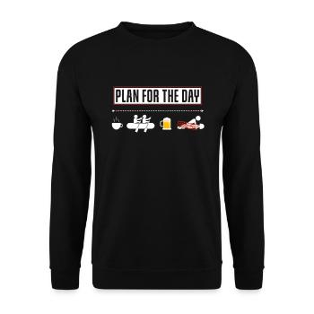 Drôle de plan pour la journée Kayak Kayak Canoë - Sweat-shirt Unisexe - noir - Devant - Alina (178cm) & Michal (187cm)