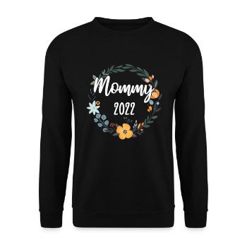 Mom 2022 Pregnant Pregnancy Mom To Be - Unisex Sweatshirt - black - Front - Alina (178cm) & Michal (187cm)