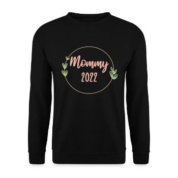 Mom 2022 Pregnant Pregnancy Mom To Be - Unisex Sweatshirt - black - Front - Alina (178cm) & Michal (187cm)