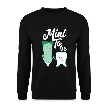 Dentist Dental Assistant Dental Assistant Gift - Unisex Sweatshirt - black - Front - Alina (178cm) & Michal (187cm)
