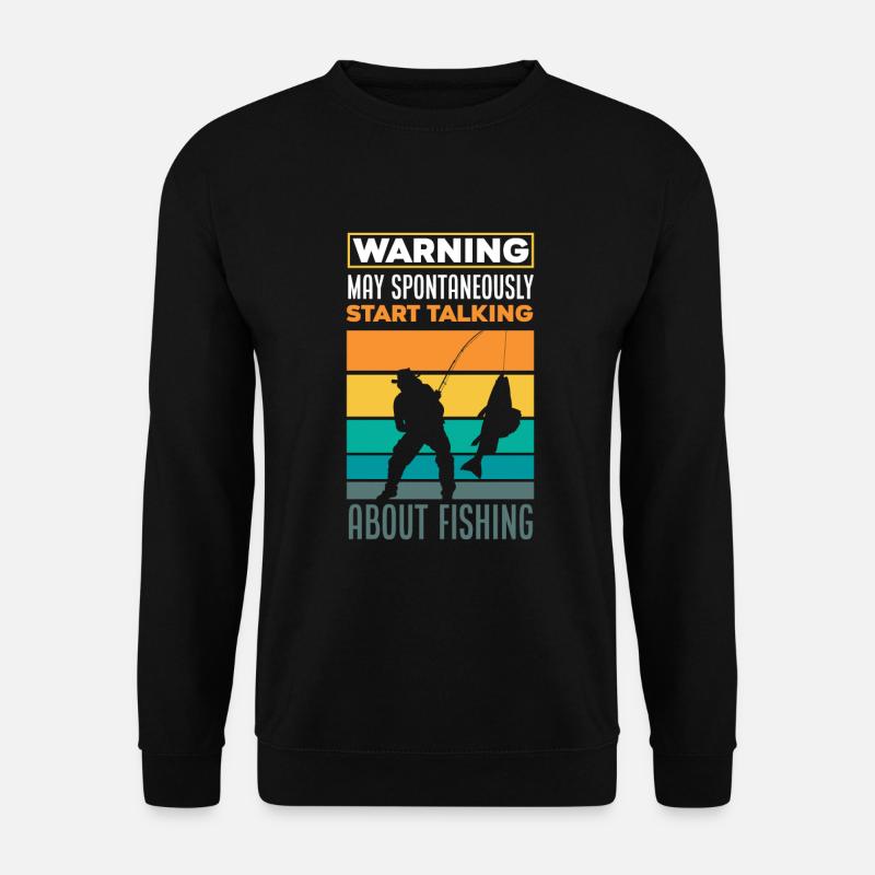 Cadeau amusant de pêcheur - Sweat-shirt Unisexe - noir