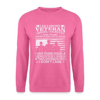 Soldier Bundeswehr Army Veteran Professional Soldier - Unisex Sweatshirt - pink - Front