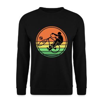 Radball Radballer retro - Unisex Pullover - Schwarz - Vorne - Alina (178cm) & Michal (187cm)