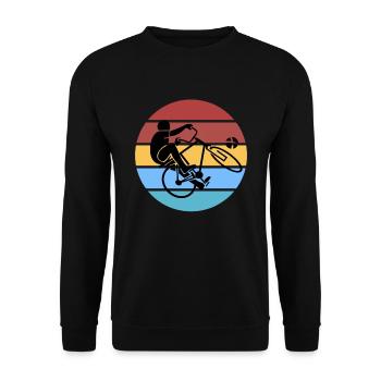 Radball - Unisex Pullover - Schwarz - Vorne - Alina (178cm) & Michal (187cm)