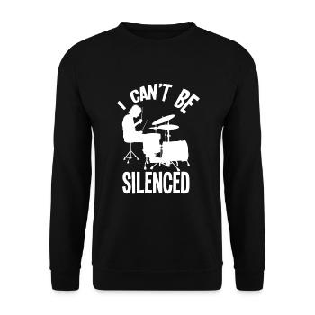 Cadeau de batteur de batterie - Sweat-shirt Unisexe - noir - Devant - Alina (178cm) & Michal (187cm)