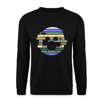 Cadeau de batteur de batterie - Sweat-shirt Unisexe - noir - Devant - Alina (178cm) & Michal (187cm)
