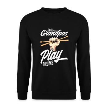 Cadeau de batteur de batterie - Sweat-shirt Unisexe - noir - Devant - Alina (178cm) & Michal (187cm)