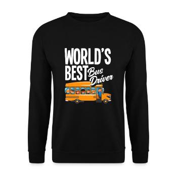 Funny School Bus Driver School Bus Bus Driver - Unisex Sweatshirt - black - Front - Alina (178cm) & Michal (187cm)