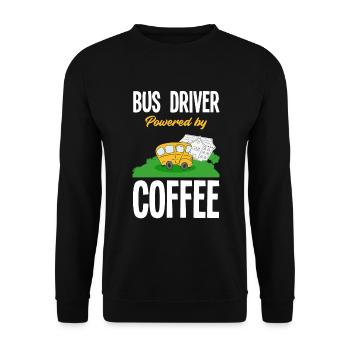 Funny school bus driver school bus bus driver - Unisex Sweatshirt - black - Front - Alina (178cm) & Michal (187cm)