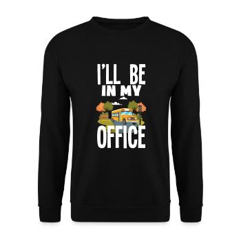 Funny school bus driver school bus bus driver - Unisex Sweatshirt - black - Front - Alina (178cm) & Michal (187cm)