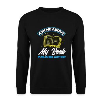 Author Author Funny Author Gift - Unisex Sweatshirt - black - Front - Alina (178cm) & Michal (187cm)