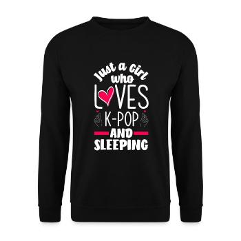 K-Pop K-Drama Musique pop coréenne - Sweat-shirt Unisexe - noir - Devant - Alina (178cm) & Michal (187cm)