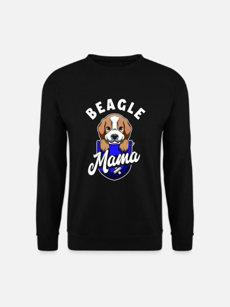 Funny Beagle Gift Beagle Mama - Unisex Sweatshirt - black