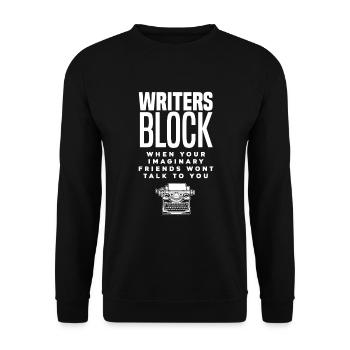 Author Author Funny Author Gift - Unisex Sweatshirt - black - Front - Alina (178cm) & Michal (187cm)