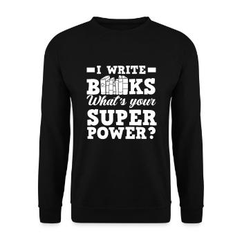 Author Author Funny Author Gift - Unisex Sweatshirt - black - Front - Alina (178cm) & Michal (187cm)