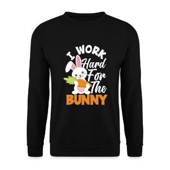 Rabbit Rabbit Pet Rabbit Mama Gift - Unisex Sweatshirt - black - Front - Alina (178cm) & Michal (187cm)