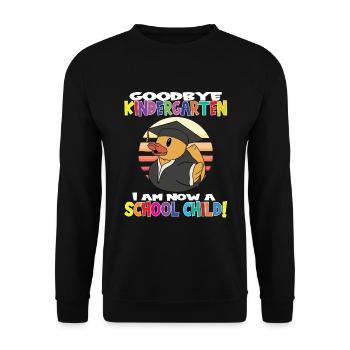 Au revoir la maternelle, je suis un écolier maintenant ! - Sweat-shirt Unisexe - noir - Devant - Alina (178cm) & Michal (187cm)