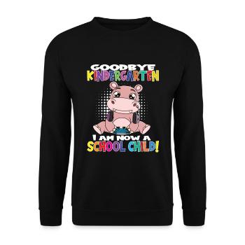 Au revoir la maternelle, je suis un écolier maintenant ! - Sweat-shirt Unisexe - noir - Devant - Alina (178cm) & Michal (187cm)
