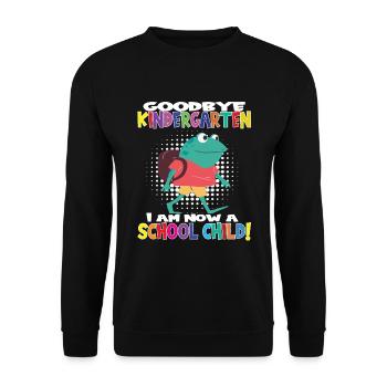 Au revoir la maternelle, je suis un écolier maintenant ! - Sweat-shirt Unisexe - noir - Devant - Alina (178cm) & Michal (187cm)