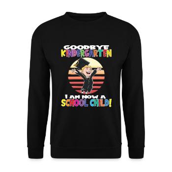 Au revoir la maternelle, je suis un écolier maintenant ! - Sweat-shirt Unisexe - noir - Devant - Alina (178cm) & Michal (187cm)