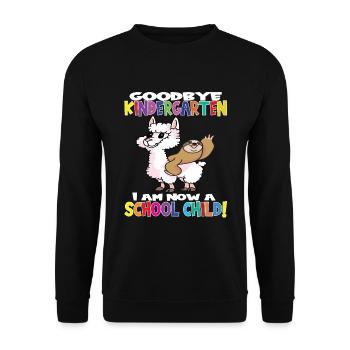 Au revoir la maternelle, je suis un écolier maintenant ! - Sweat-shirt Unisexe - noir - Devant - Alina (178cm) & Michal (187cm)