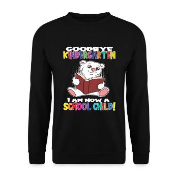 Au revoir la maternelle, je suis un écolier maintenant ! - Sweat-shirt Unisexe - noir - Devant - Alina (178cm) & Michal (187cm)