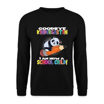 Au revoir la maternelle, je suis un écolier maintenant ! - Sweat-shirt Unisexe - noir - Devant - Alina (178cm) & Michal (187cm)