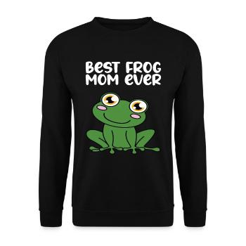 Meilleure grenouille maman de tous les temps - Sweat-shirt Unisexe - noir - Devant - Alina (178cm) & Michal (187cm)